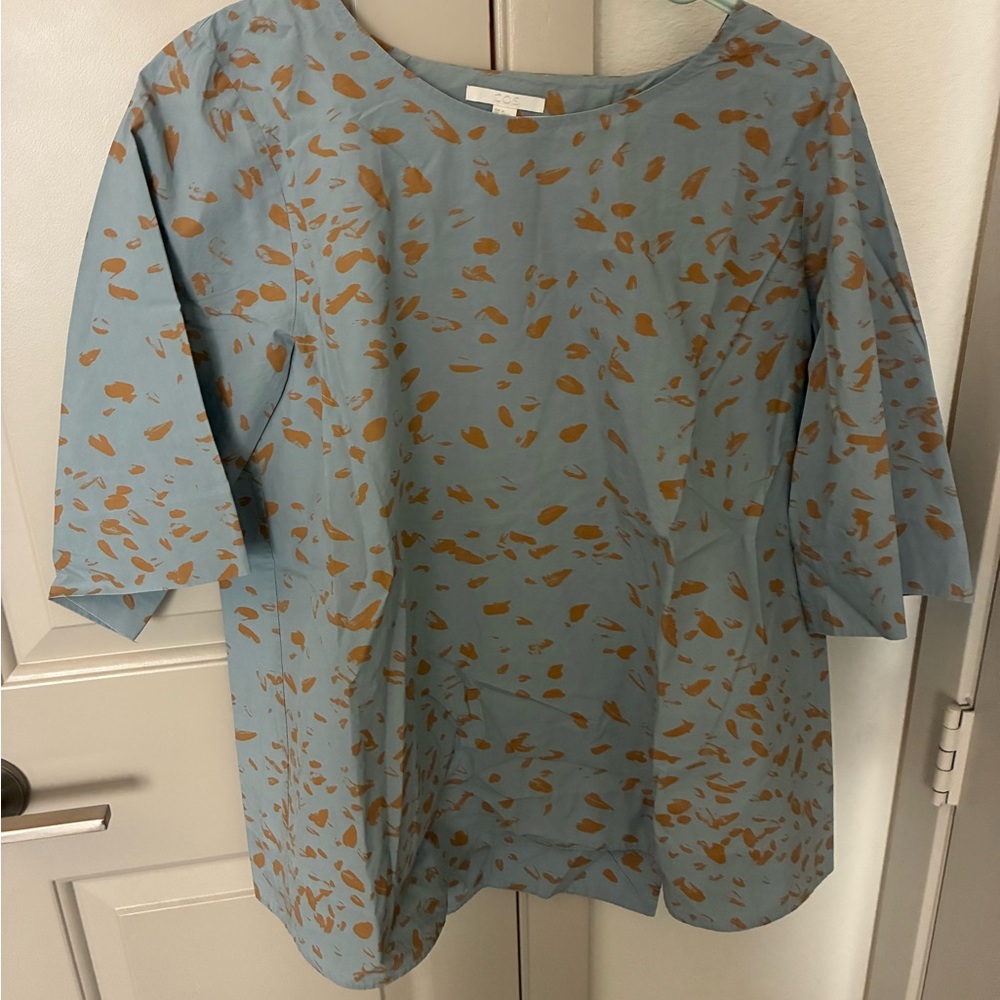 Elegant Cos blue and yellow Women's Top